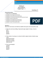 IGCSE Grade 6 Physics