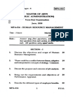 I MPA-014 Master of Arts (Public Administration) Term-End Examination June, 2018