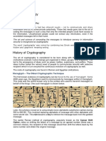 Topic: Cryptology: History of Cryptography