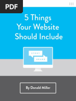 5 Things Your Website Should Include