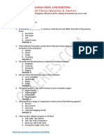 Multiple Choice Questions & Answers: Animation and Editing