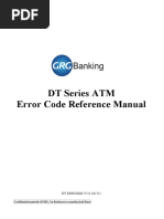 DT Series Atm Error Code Reference Manual v2.6