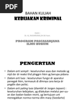 Kebijakan Kriminal: Bahan Kuliah