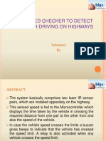 Speed Checker To Detect Rash Driving o