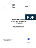 Elimination Des Nitrates Des Eaux Potables