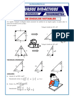 Razones Trigonométricas de Ángulos Notables para Quinto de Secundaria
