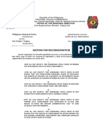 Philippine National Police: Motion For Reconsideration