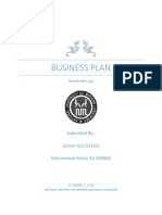 Business Plan: Submitted By: Zaman Gul (13251) Muhammad Ahsan Zia (00000)