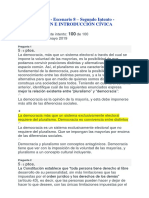 Evaluación Final - Escenario 8 - Segundo Intento - CONSTITUCIÓN E INTRODUCCIÓN CÍVICA