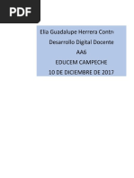 Elia Guadalupe Herrera Contreras Desarrollo Digital Docente AA6 Educem Campeche 10 de Diciembre de 2017