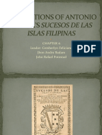 Annotations of Antonio Morgas Sucesos de Las Islas