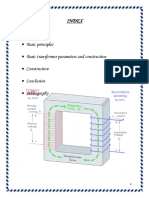 Basic Principles Basic Transformer Parameters and Construction Construction Conclusion Bibliography