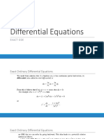 Exact Differential Equation