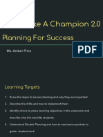 Planning For Success Lesson