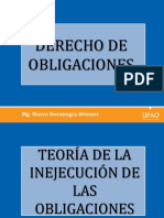 Semana 6 T Derecho de Obligaciones Inejecucion de Obligaciones