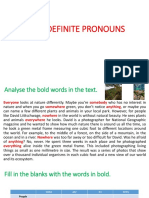 3 - Indefinite Pronouns