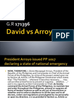 David Vs Arroyo Powerpoint