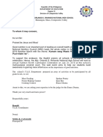 Action Research Letter of Invitation