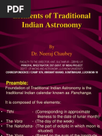 Elements of Traditional Indian Astronomy: Dr. Neeraj Chaubey