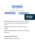 Soil Science: Classification of Pedology