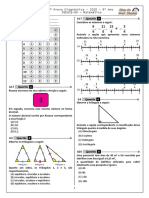 Lista de Matemática - 8 Ano