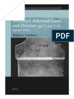 Lambert, S. (2012) - Inscribed Athenian Laws and Decrees 352:1-322:1 BC