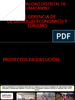 Municipalidad Distrital de Limatambo: Sub Gerencia de Desarrollo Economico Y Turismo