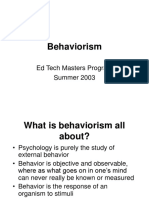 Behaviorism