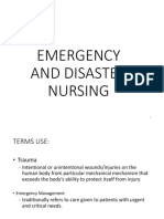 Emergency and Disaster Nursing