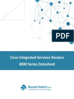 Cisco Integrated Services Routers 4000 Series Datasheet