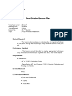 Grade7 Lesson Plan (Fungi, Protist and Bacteria)