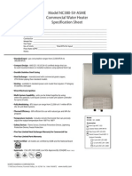 Noritz NC380-SV-ASME Spec Sheet