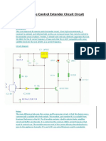 IR Remote Control Extender Circuit Circuit