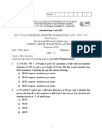 Design of Electrical Apparatus - Question Paper