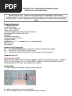 Investigate The Effect of PH On The Rate of Amylase Enzyme