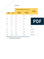 Repaso y Ejercicios Del Taller de Ingles