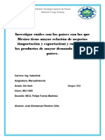 Investigar Cuáles Son Los Países Con Los Que México Tiene Mayor Relación de Negocios