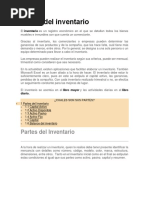 Partes Del Inventario