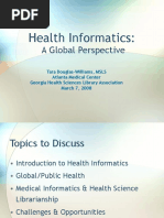 Health Informatics:: A Global Perspective