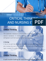 Critical Thinking and Nursing Ethics