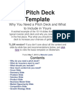 A Pitch Deck Template