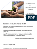 Introduction To Environmental Health Lecture