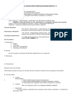 A Semi Detailed Lesson Plan in Computer Hardware Services - 10