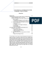 The Rise of Judicial Governance in The Supreme Court of India