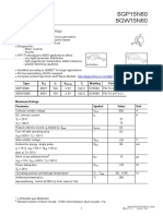 SGP15N60 SGW15N60: Fast IGBT in NPT-technology