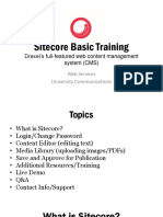 Sitecore Basic Training