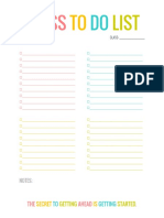 Class To-Do List PDF