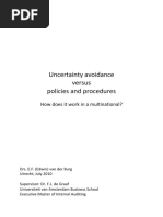 Uncertainty Avoidance Survey Questionnaire