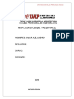 Perfil Longitudinal METODO MINIMO CUADRADOS TOPOGRAFIA