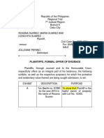 7 Defendant Formal Offer of Evidence FINAL